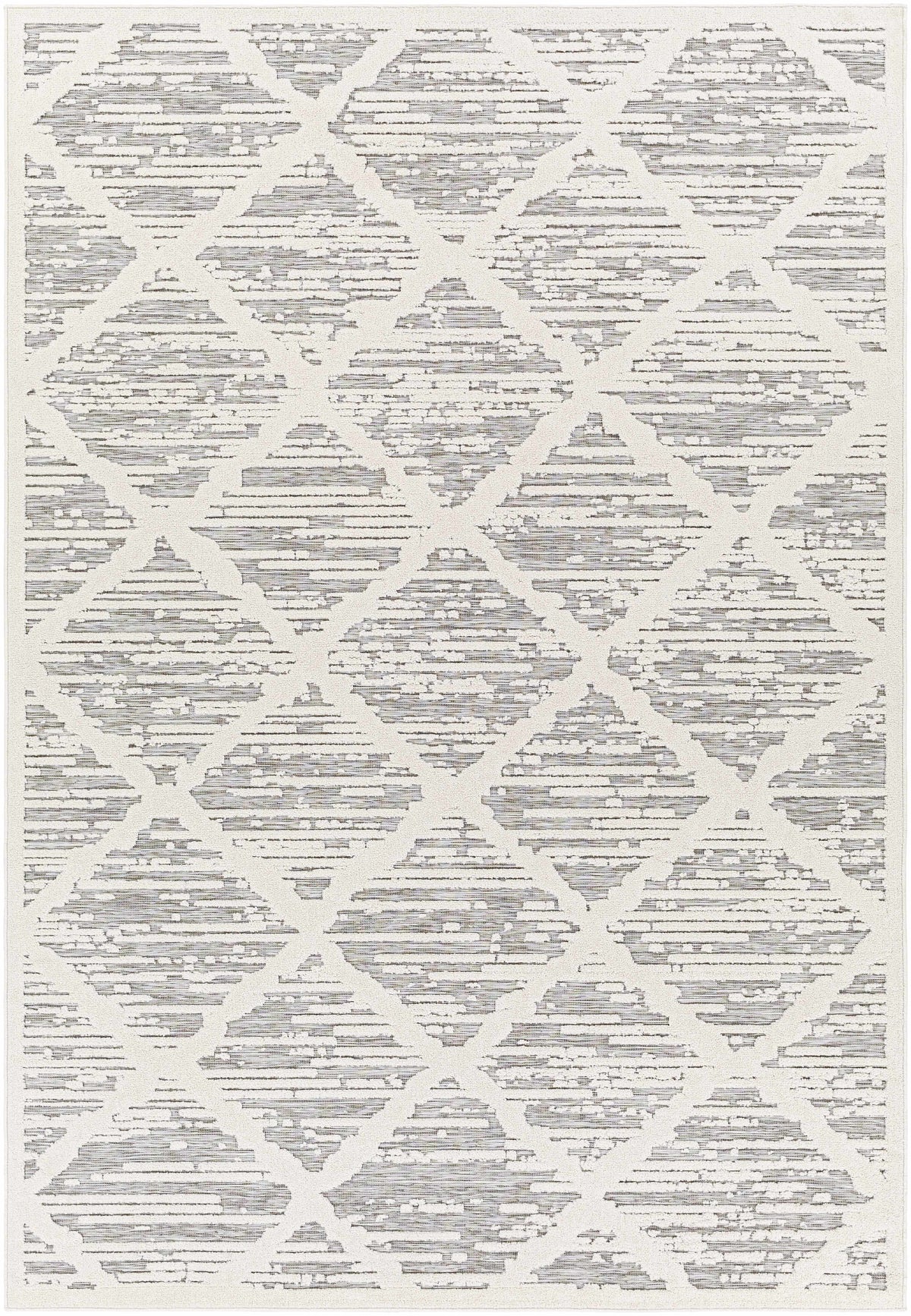 Gambang 3D Trellis Outdoor Area Rug - Clearance