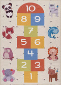 Lundy Kids Hopscotch Colorful Washable Area Rug - Clearance