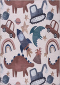 Libra Rainbow Kids Washable Area Rug - Clearance