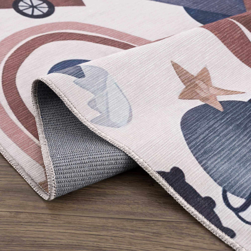 Libra Rainbow Kids Washable Area Rug - Clearance