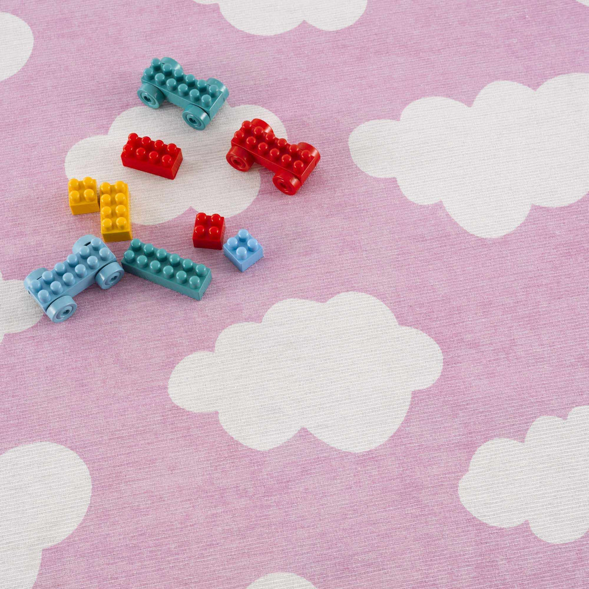 Nizar Pink Cloud Washable Kids Rug - Clearance