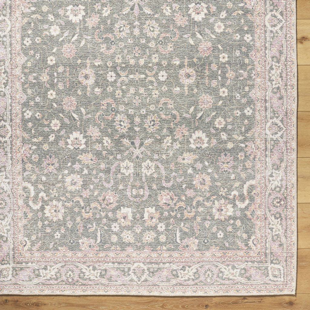 Alyson Vintage Flat Pile Washable Rug