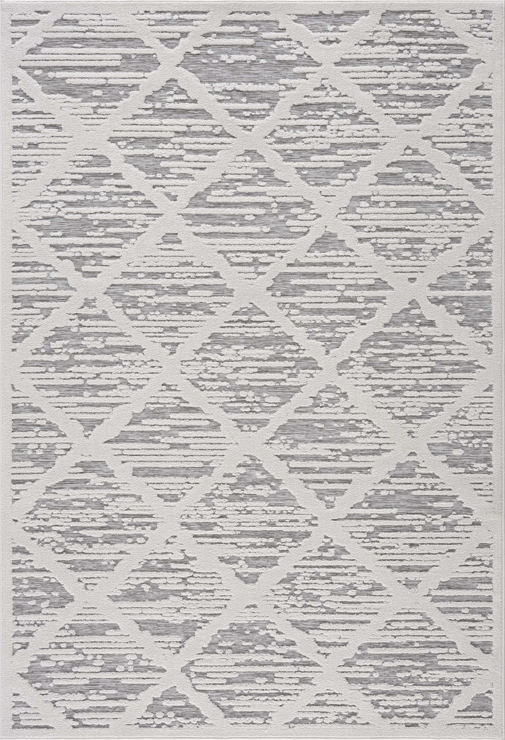 Gambang 3D Trellis Outdoor Area Rug - Clearance
