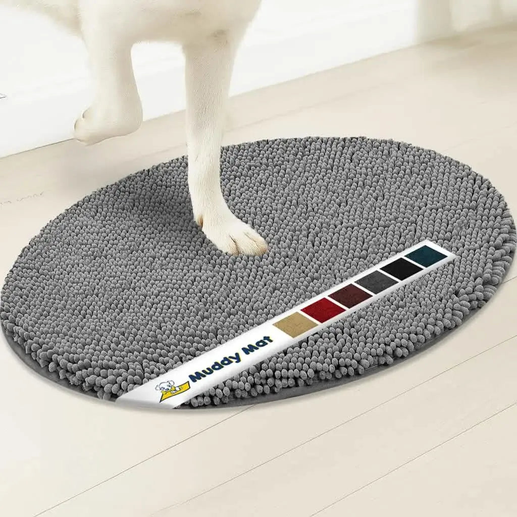 Muddy Mat® Super Absorbent Microfiber Dog Door Oval Mat