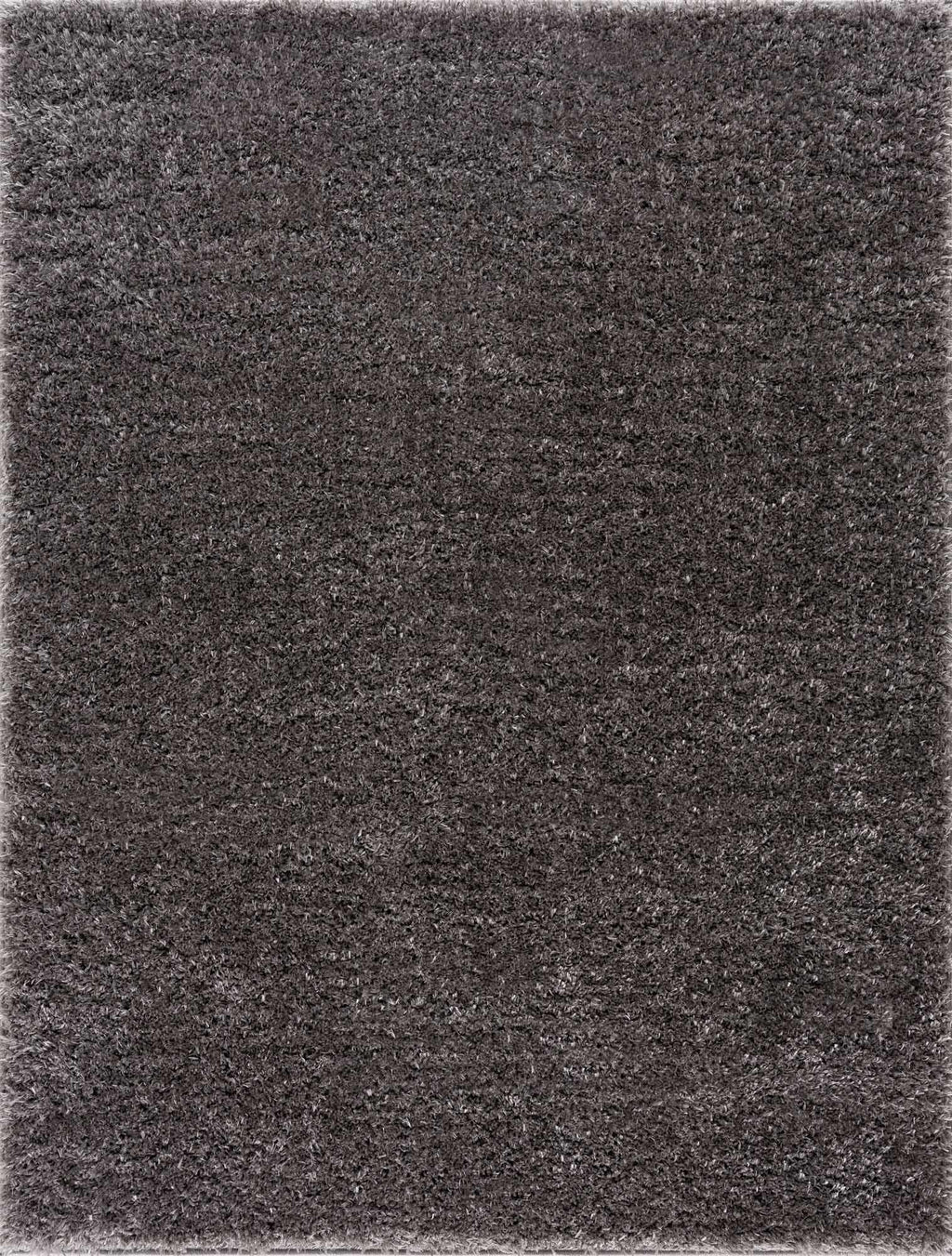 Faina Solid Dark Gray Shag Washable Area Rug - Clearance