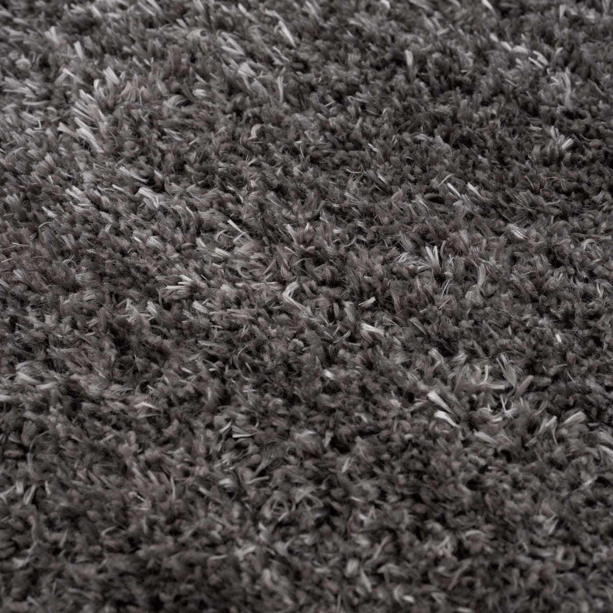 Faina Solid Dark Gray Shag Washable Area Rug - Clearance