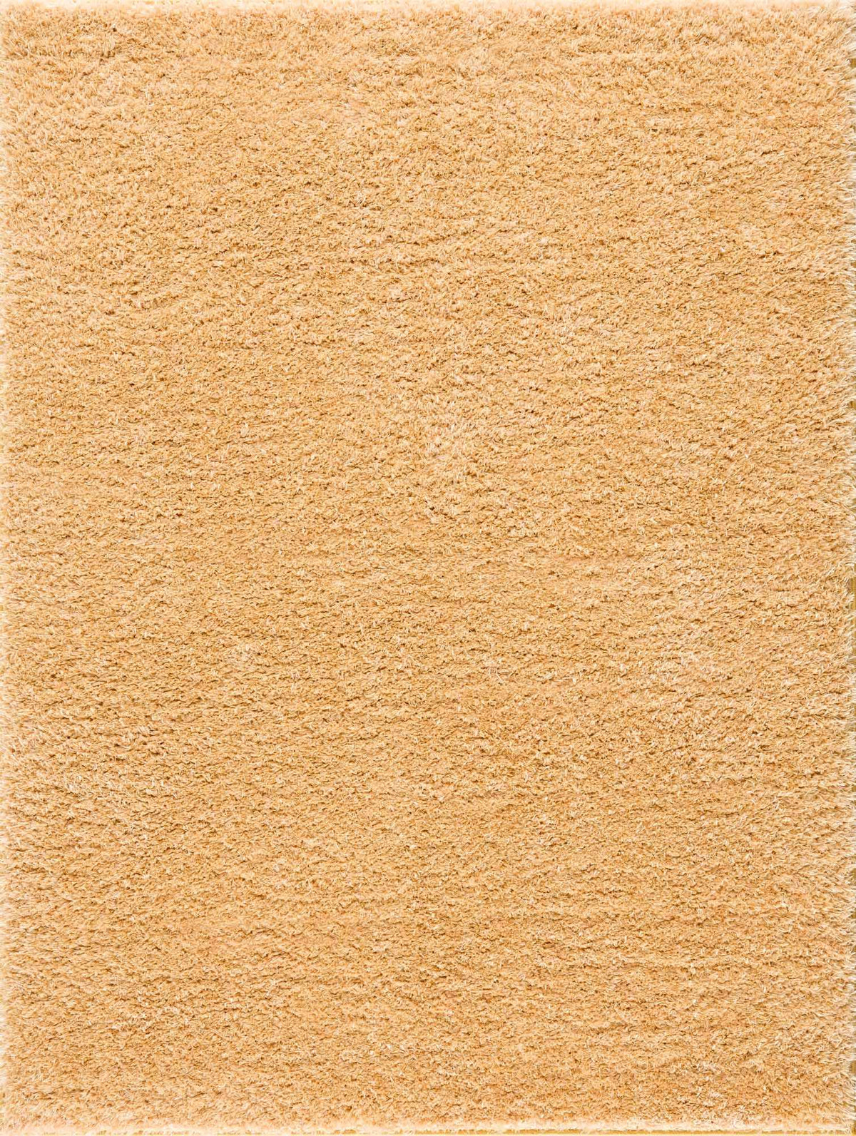 Faina Solid Gold Shag Washable Area Rug - Clearance