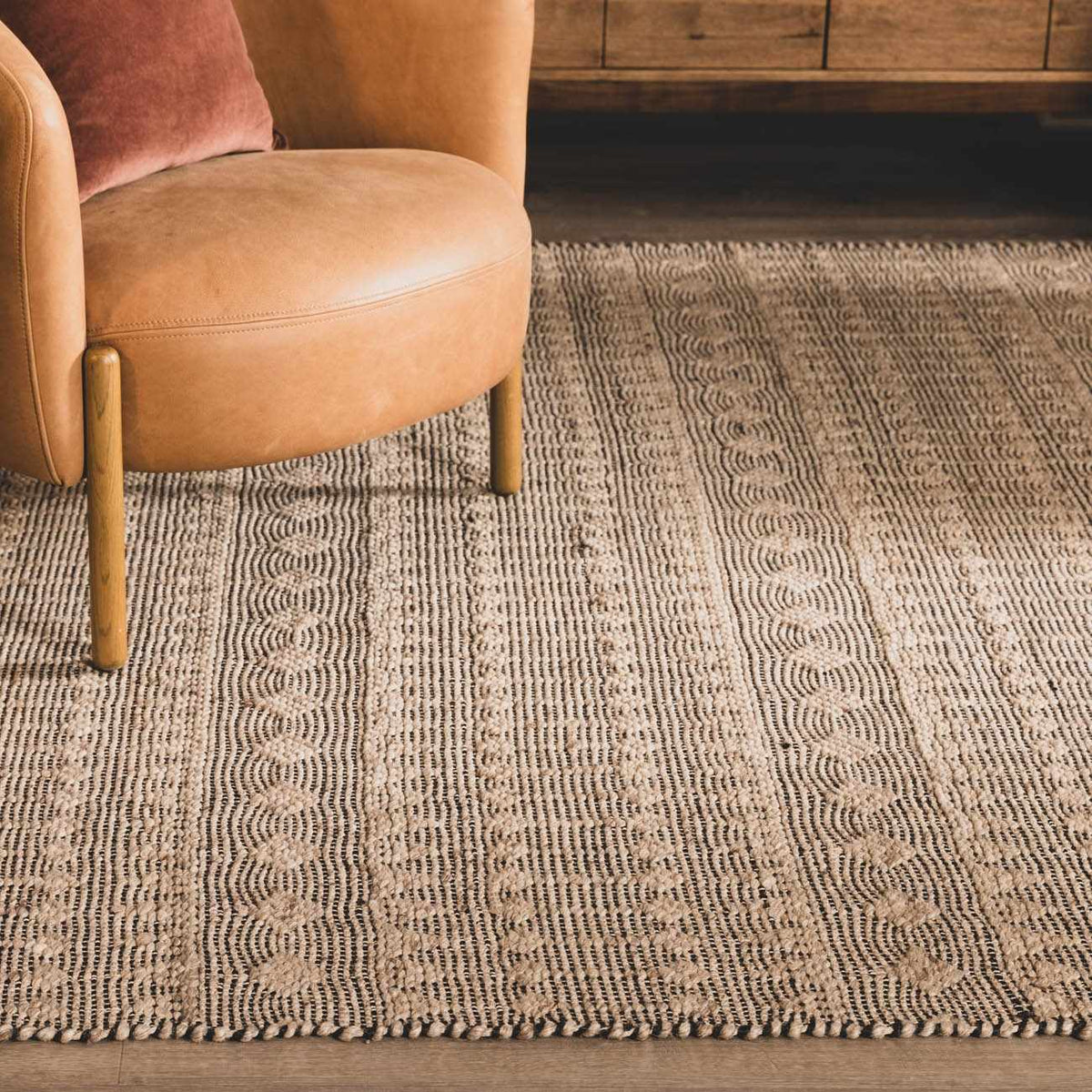 Hanston Handmade Faux Silk Rug - Clearance
