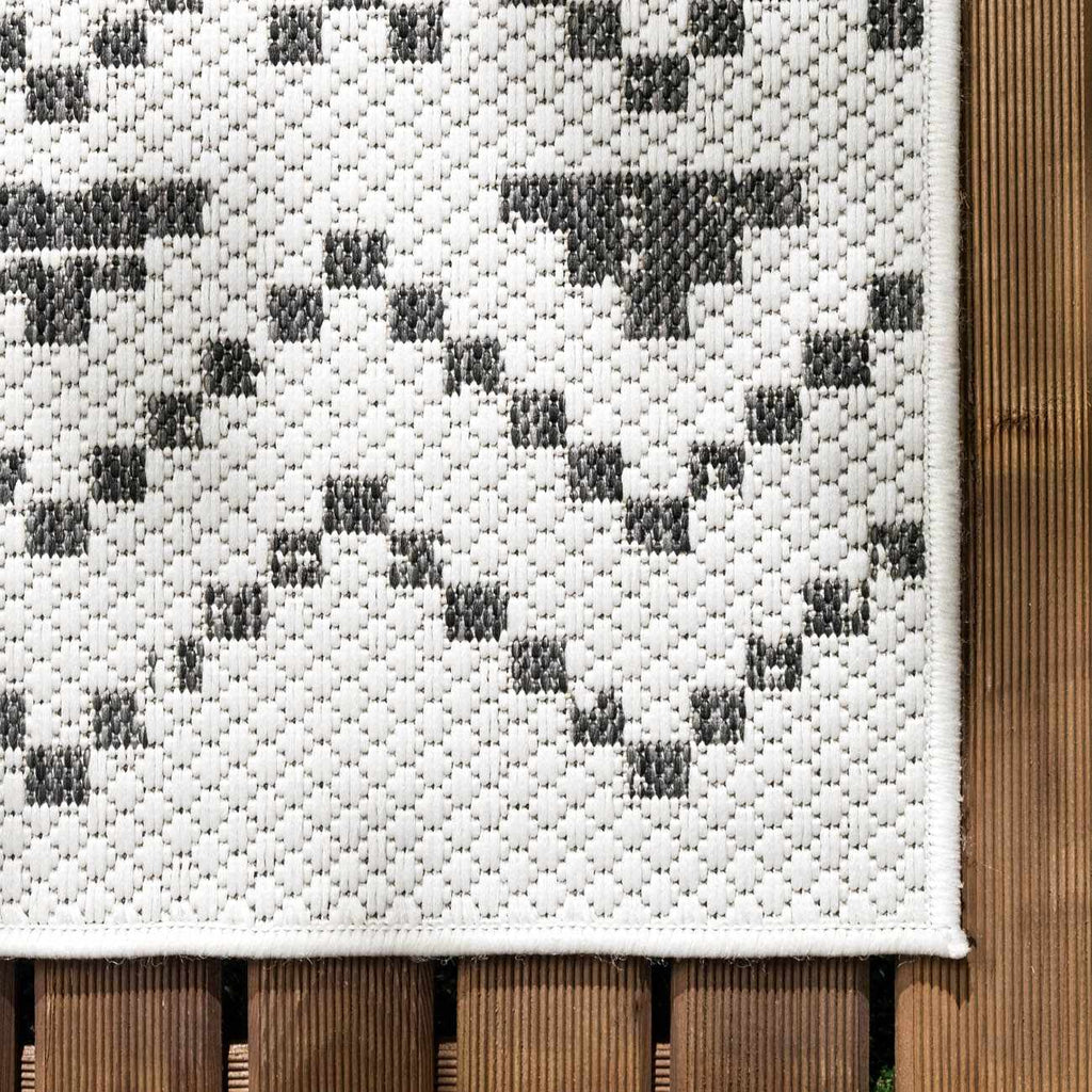 Haynesville Moroccan Design Pixel Outdoor Rug - Clearance