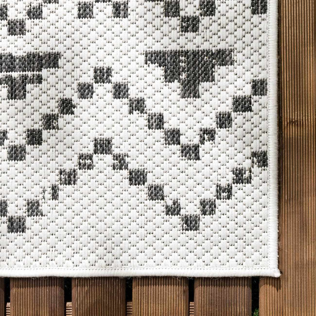 Haynesville Moroccan Design Pixel Outdoor Rug - Clearance