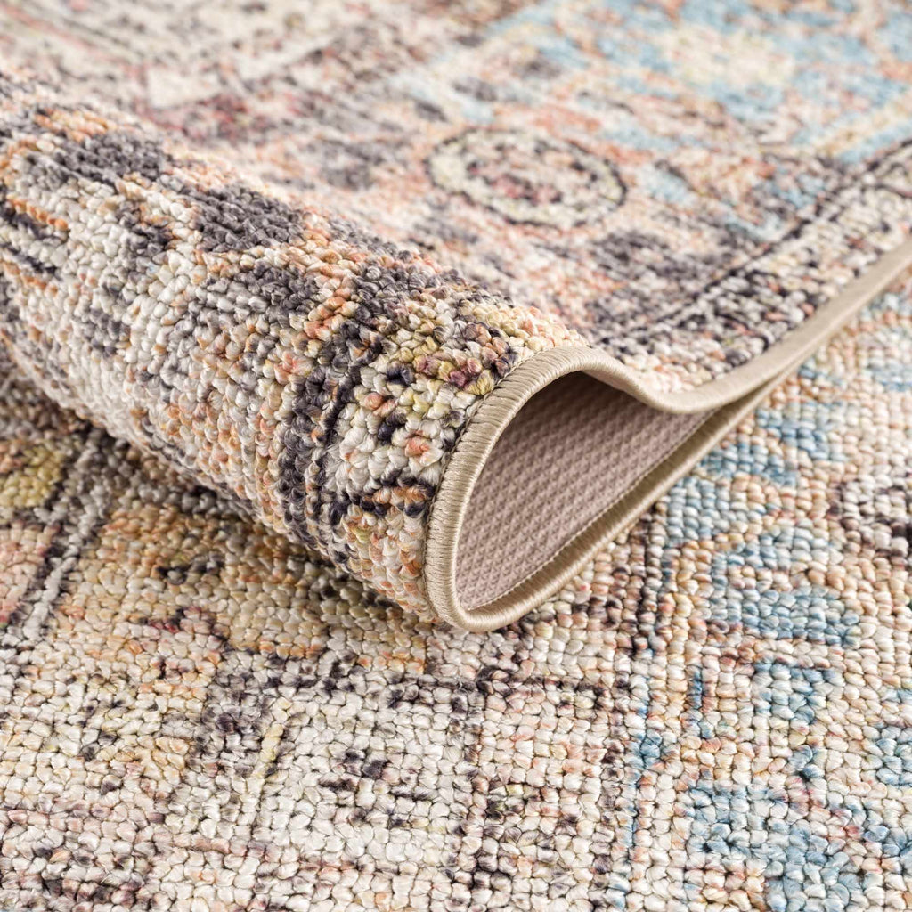 Beck Peach Washable Area Rug - Clearance