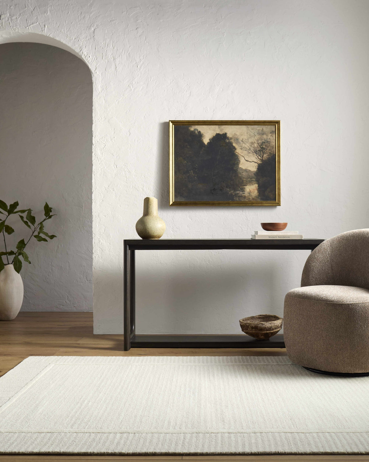 Hiroto Ivory Area Rug