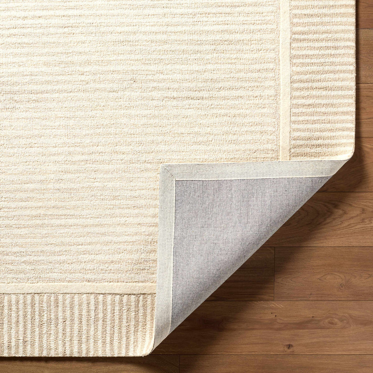 Hiroto Taupe Area Rug