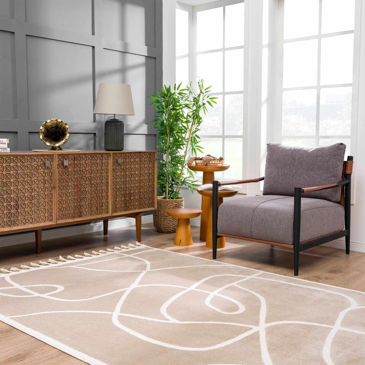 Azana Cream Area Rug - Clearance