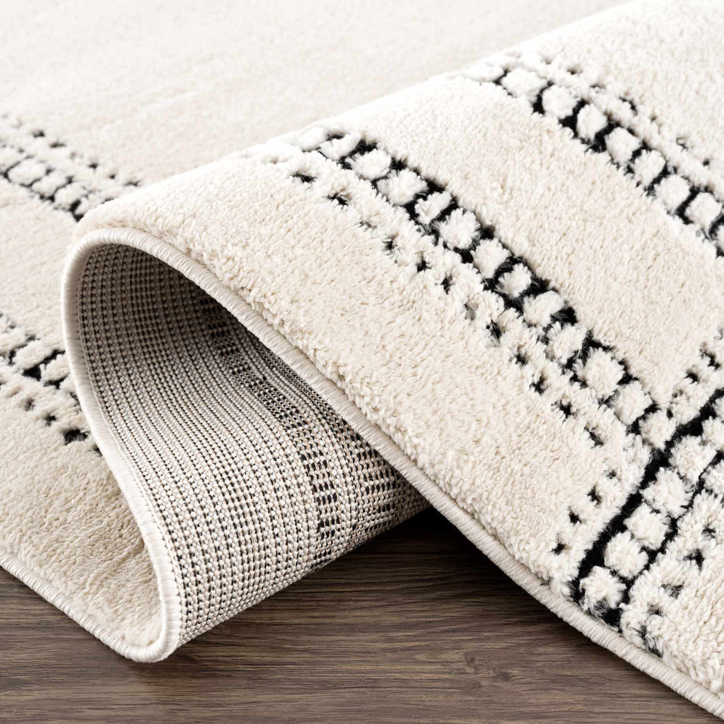 Ryuu Black & White Area Rug - Clearance