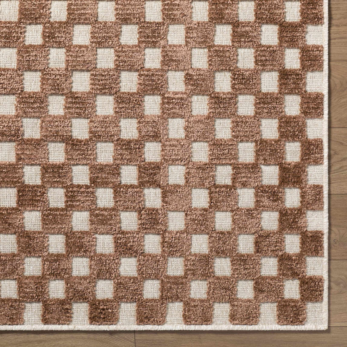 Anthea White Washable Area Rug
