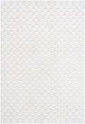 Anthea Off-White 3D Checkered Washable Rug