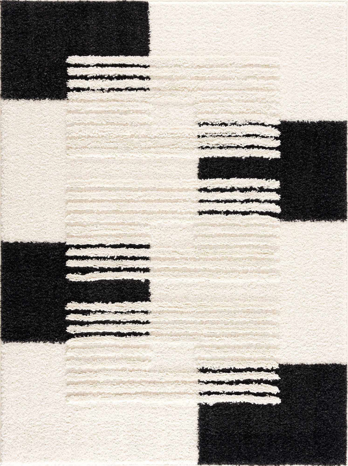 Astro Modern Shag Area Rug - Clearance