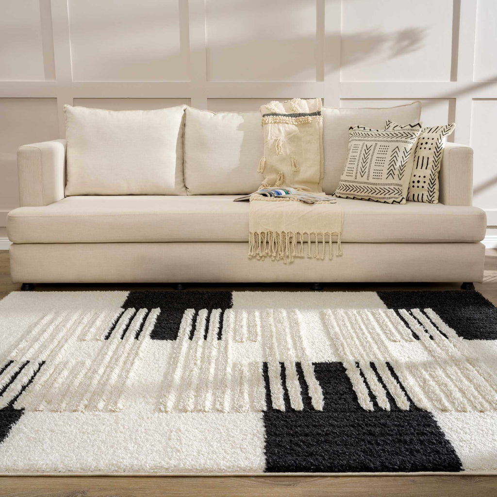 Astro Modern Shag Area Rug - Clearance
