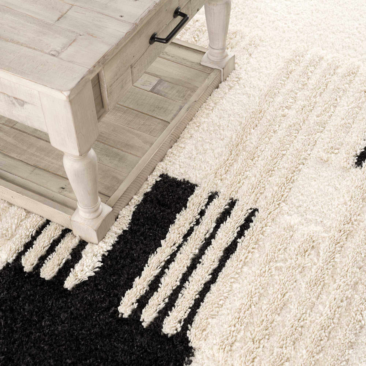 Astro Modern Shag Area Rug - Clearance