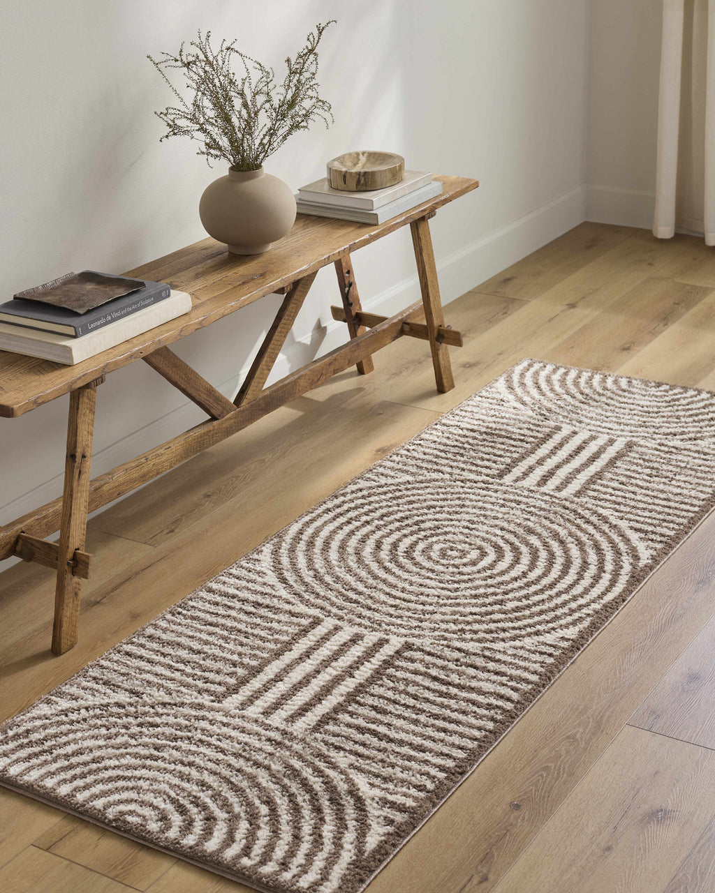 Allard Brown Washable Area Rug