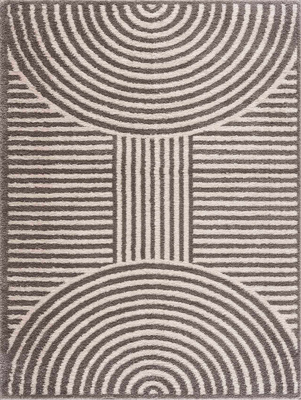 Allard Charcoal Washable Area Rug