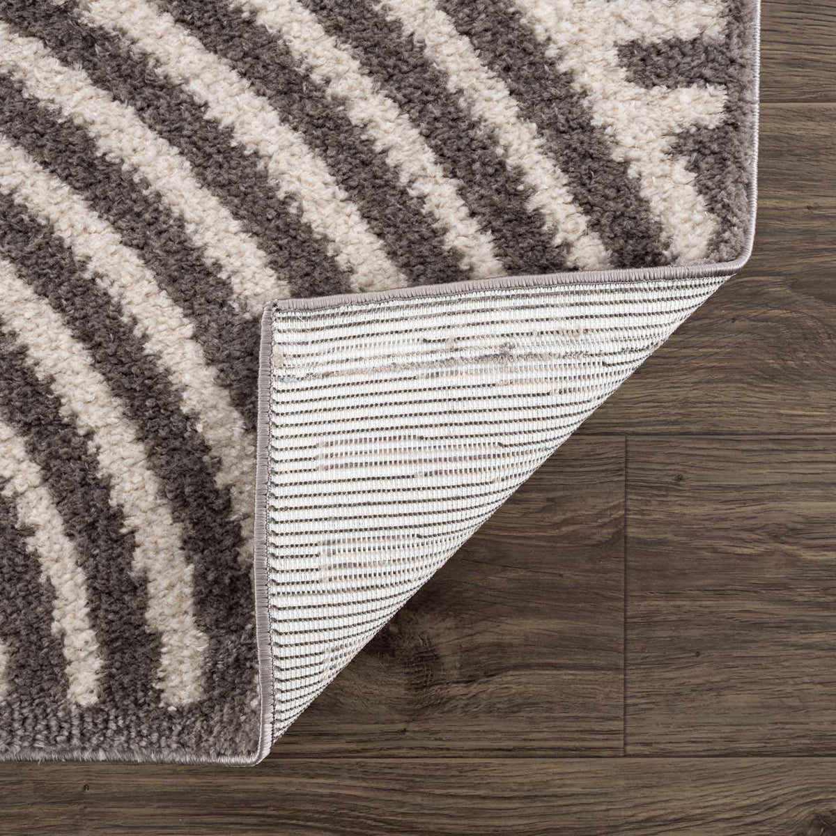 Allard Charcoal Washable Area Rug
