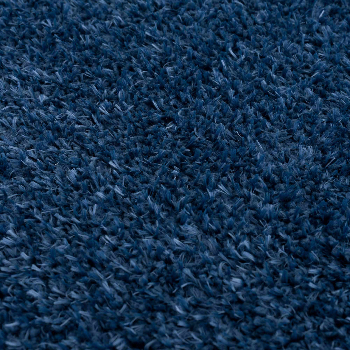 Faina Solid Dark Blue Shag Washable Area Rug