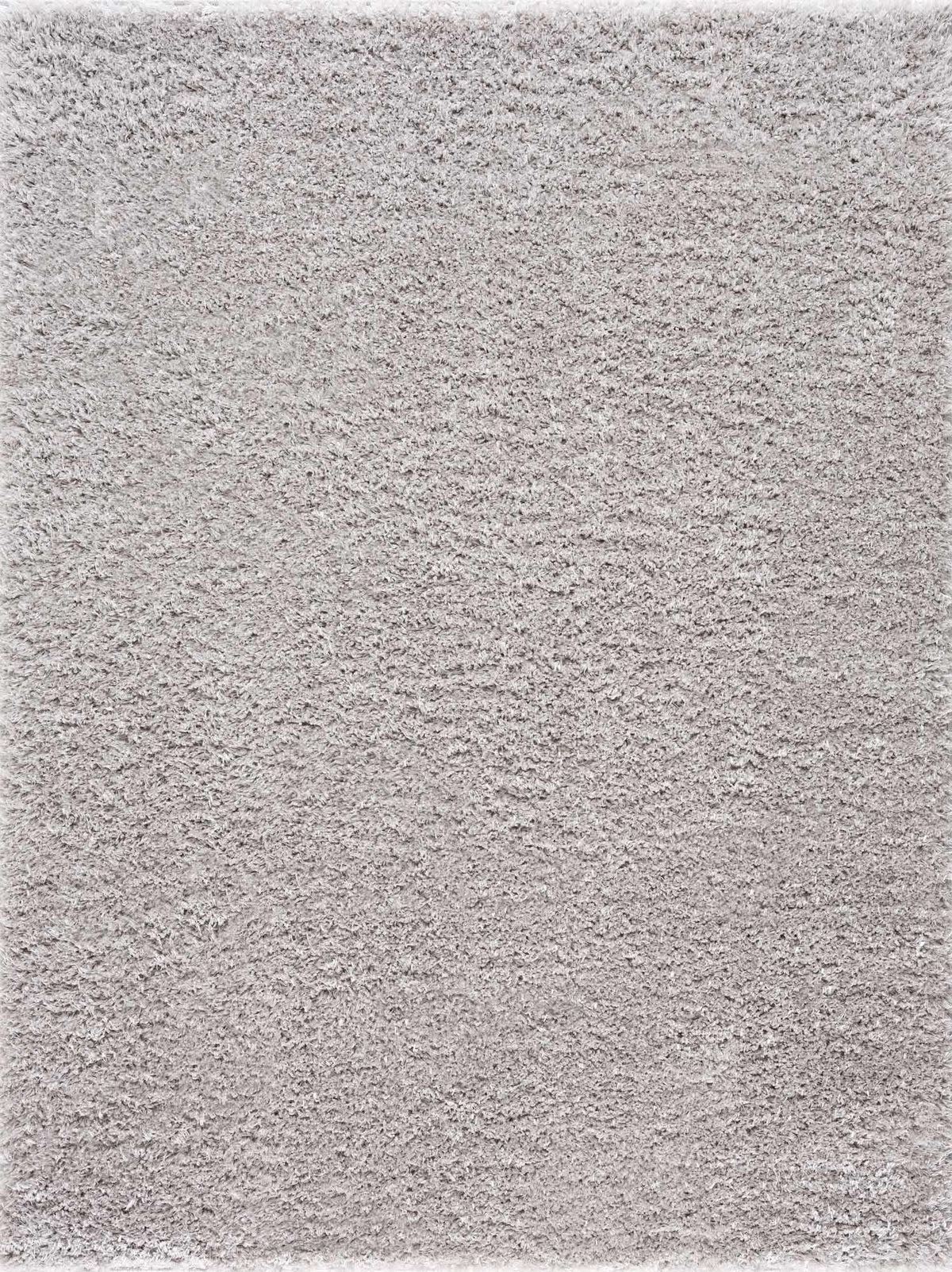 Faina Solid Light Gray Shag Washable Area Rug