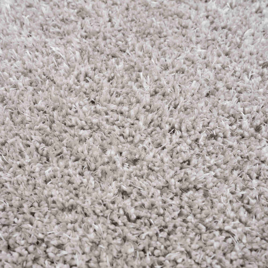 Faina Solid Light Gray Shag Washable Area Rug