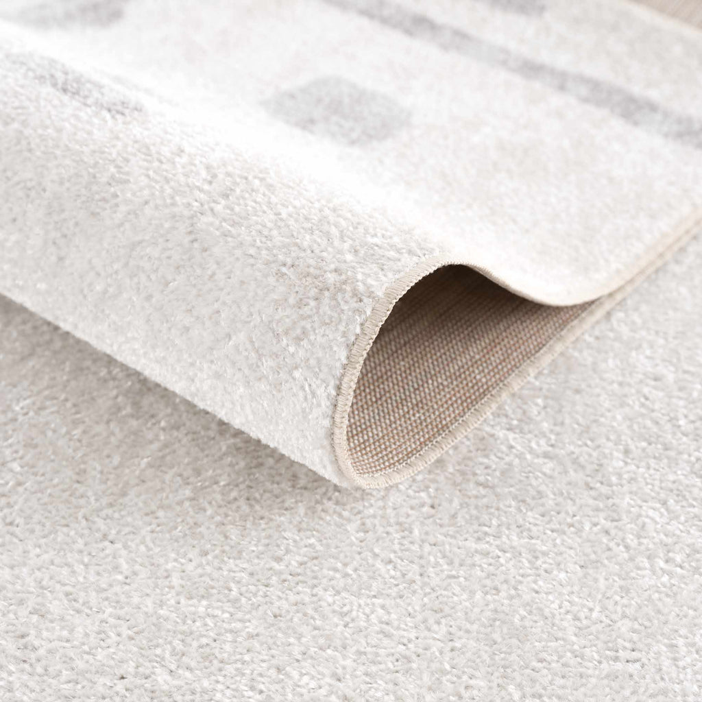 Eitan Modern Washable Off-White Rug - Clearance