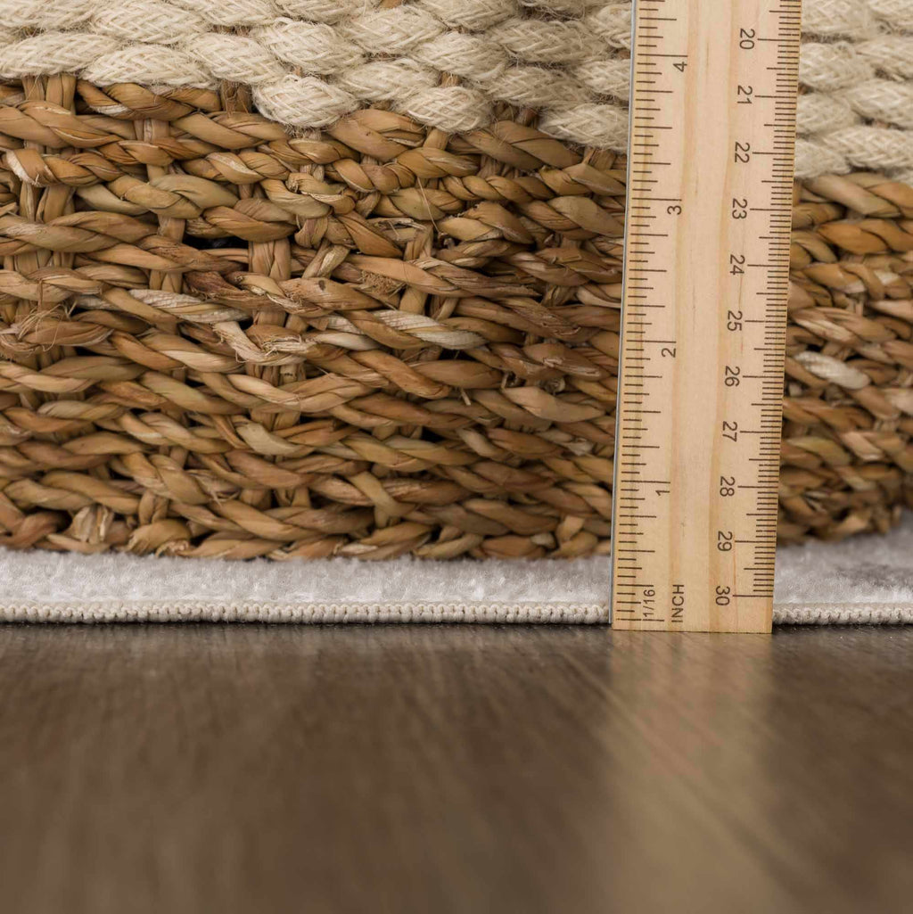 Eitan Modern Washable Off-White Rug - Clearance