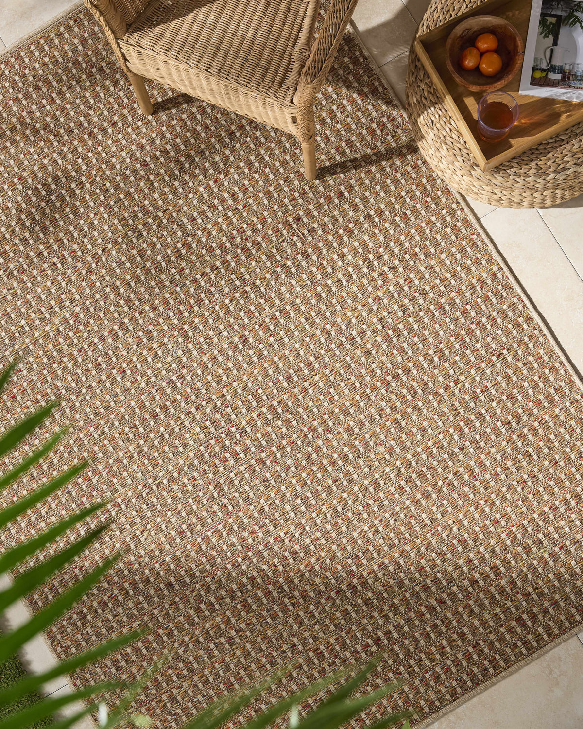 Ataret Burnt Sienna Outdoor Area Rug