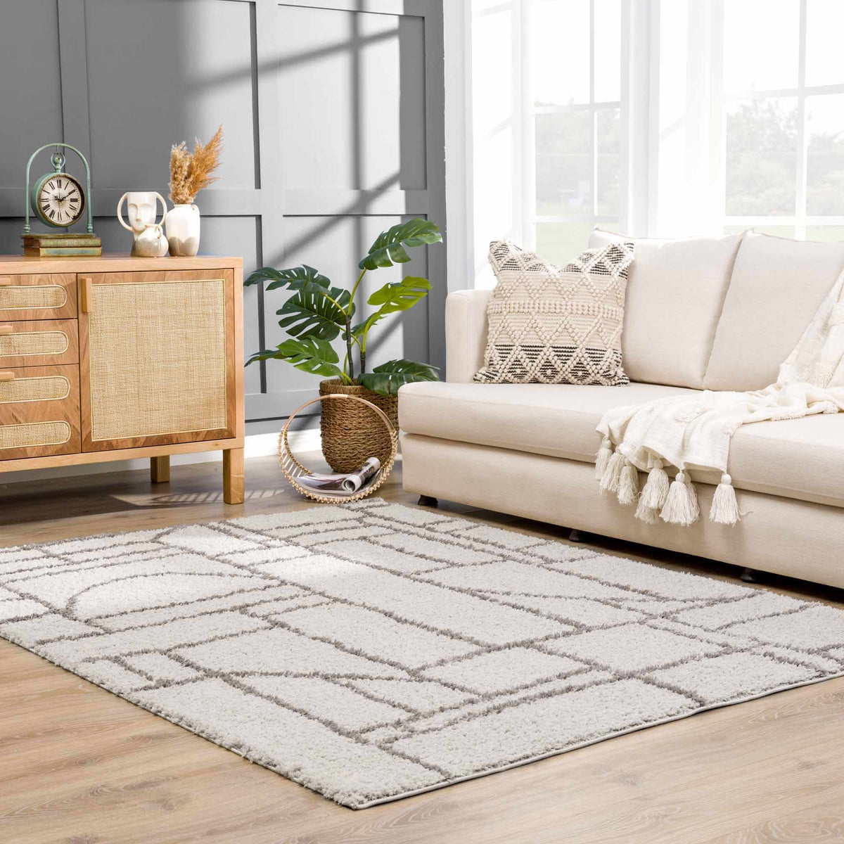 Andia Gray Area Rug - Clearance