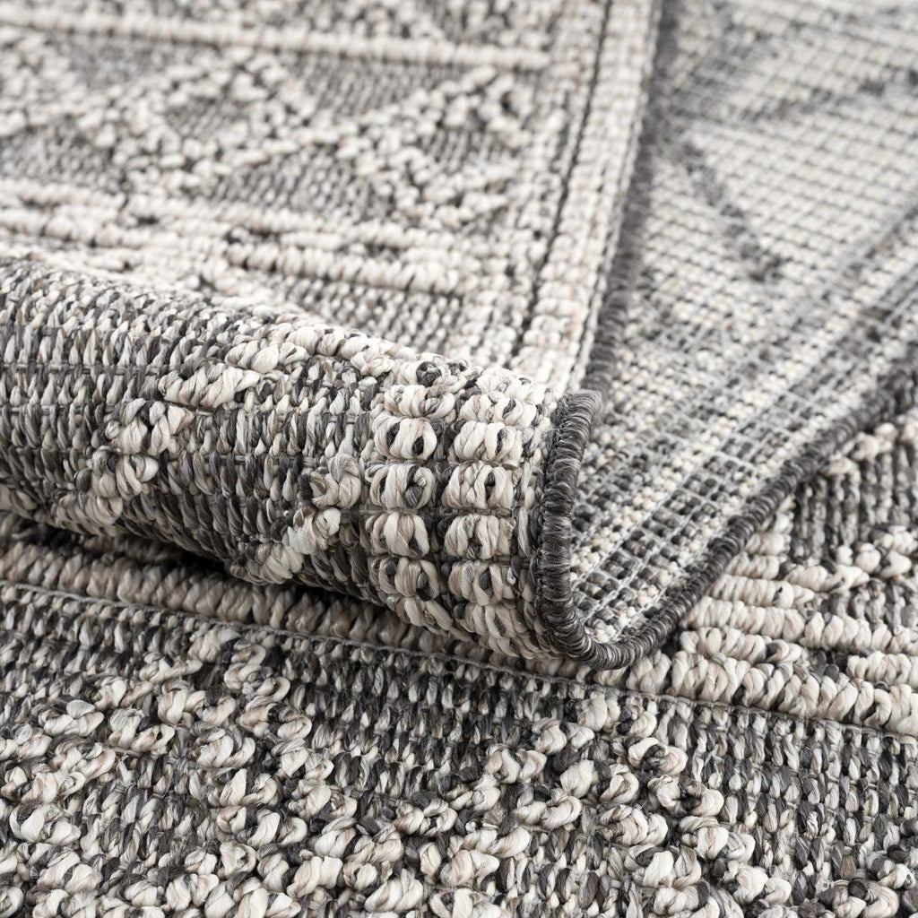 Diah Black & Bone Outdoor Area Rug - Clearance