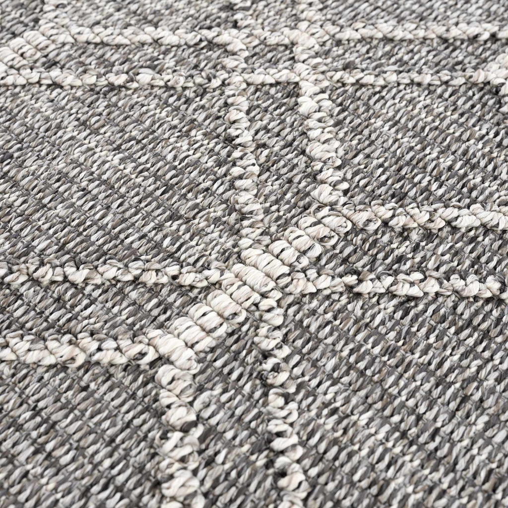 Diah Black & Bone Outdoor Area Rug - Clearance