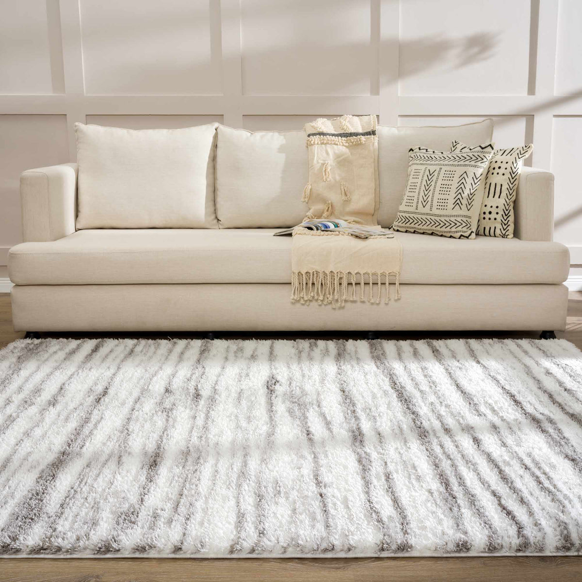 Natsu Natural Gray Area Rug - Clearance