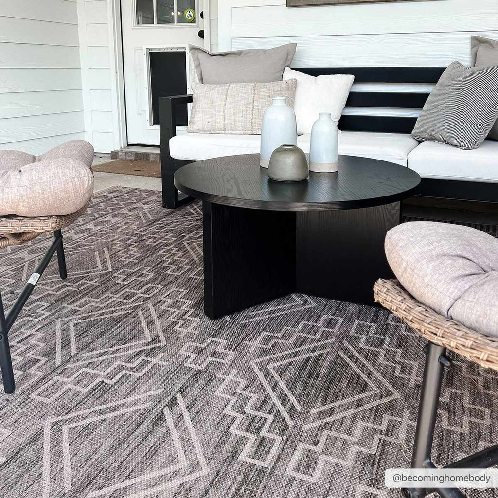 Halle Tan Washable Area Rug - Clearance