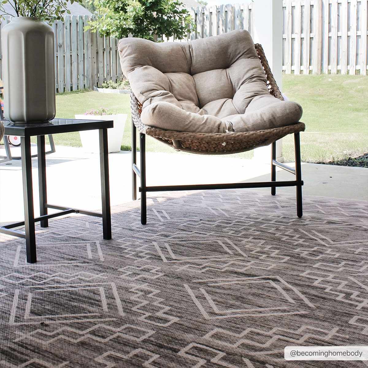 Halle Tan Washable Area Rug - Clearance