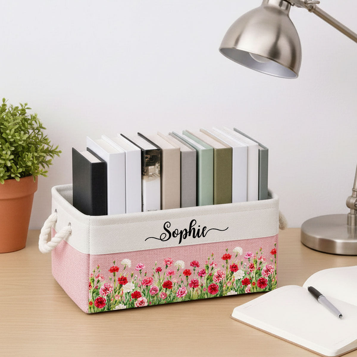 A Garden Full Of Love 1 - Personalized Storage Basket