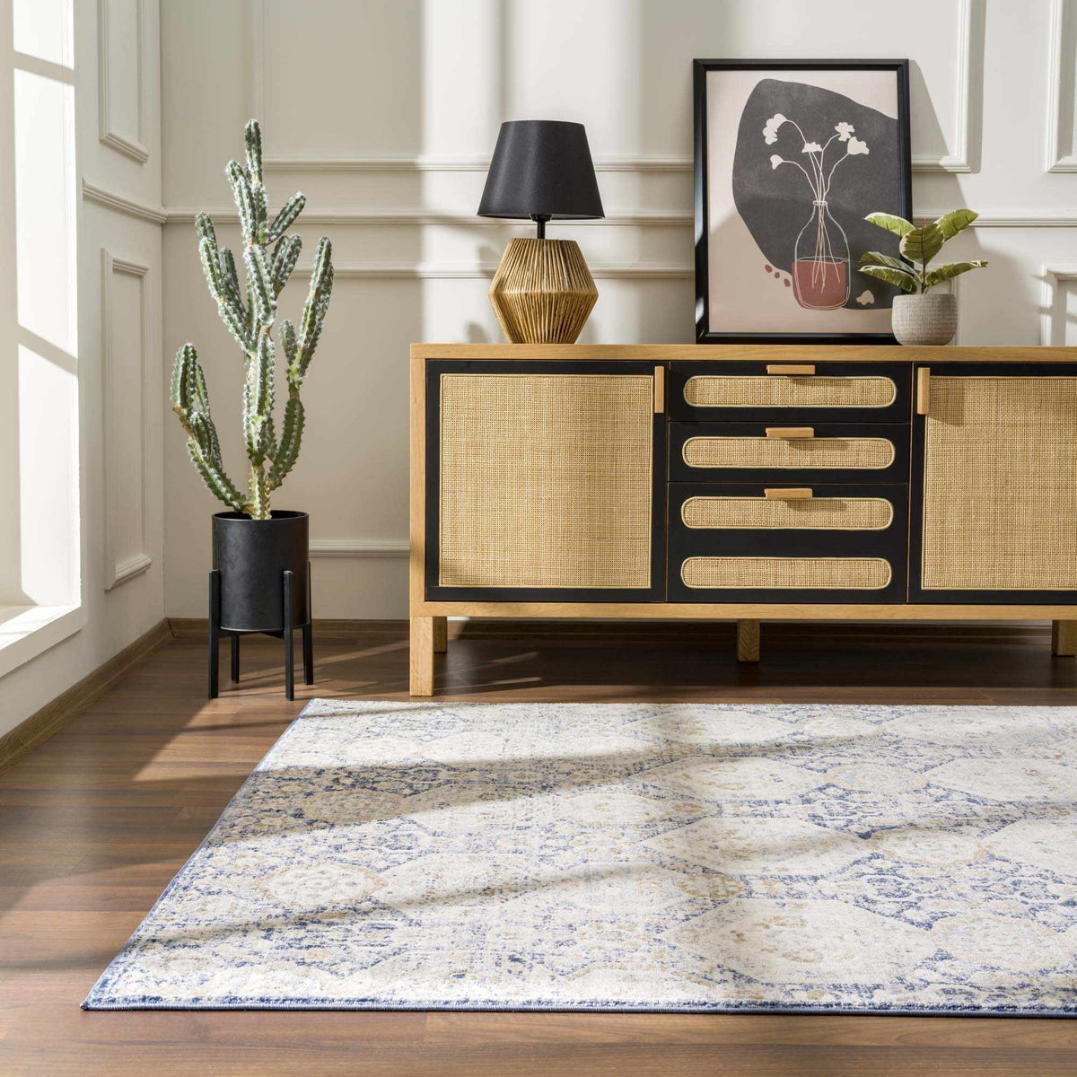 Parkerfield Blue Area Rug - Clearance