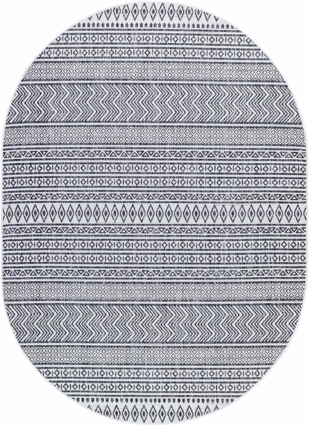 Imboden Black&White Outdoor Rug