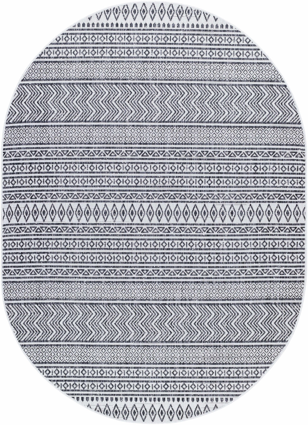 Imboden Black&White Outdoor Rug