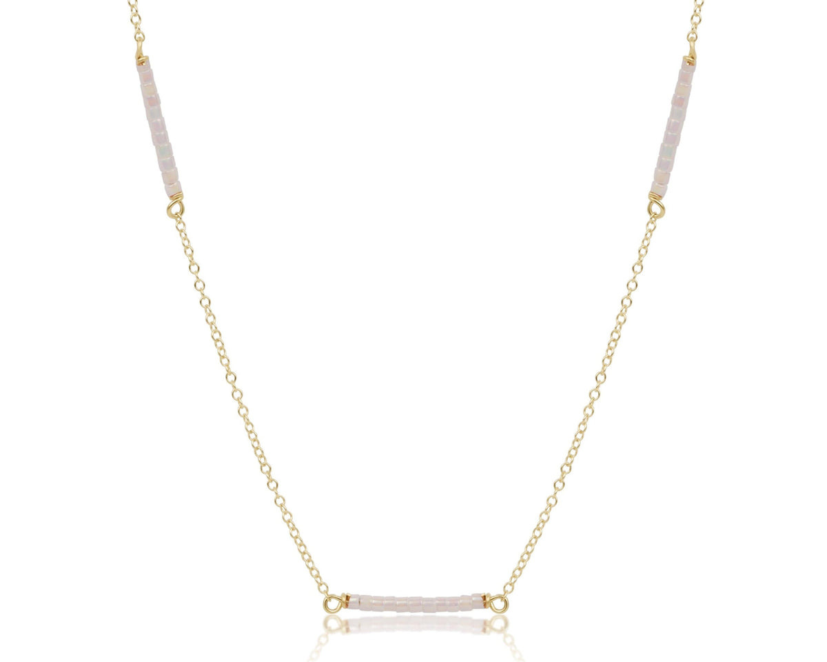 15" Choker Simplicity Chain Gold - Hope Bliss - Silky White
