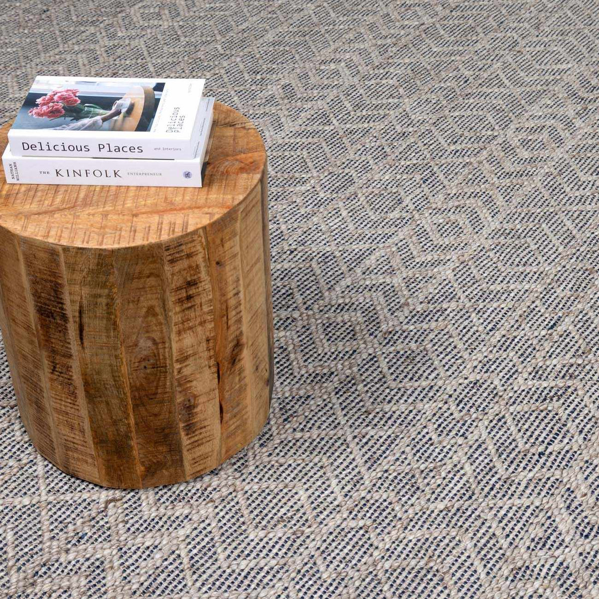 Ironia Handmade Faux Silk Rug - Clearance