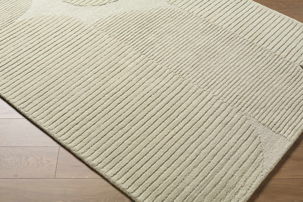 Ecrru Abstract Modern Hand Tufted Wool Area Rug