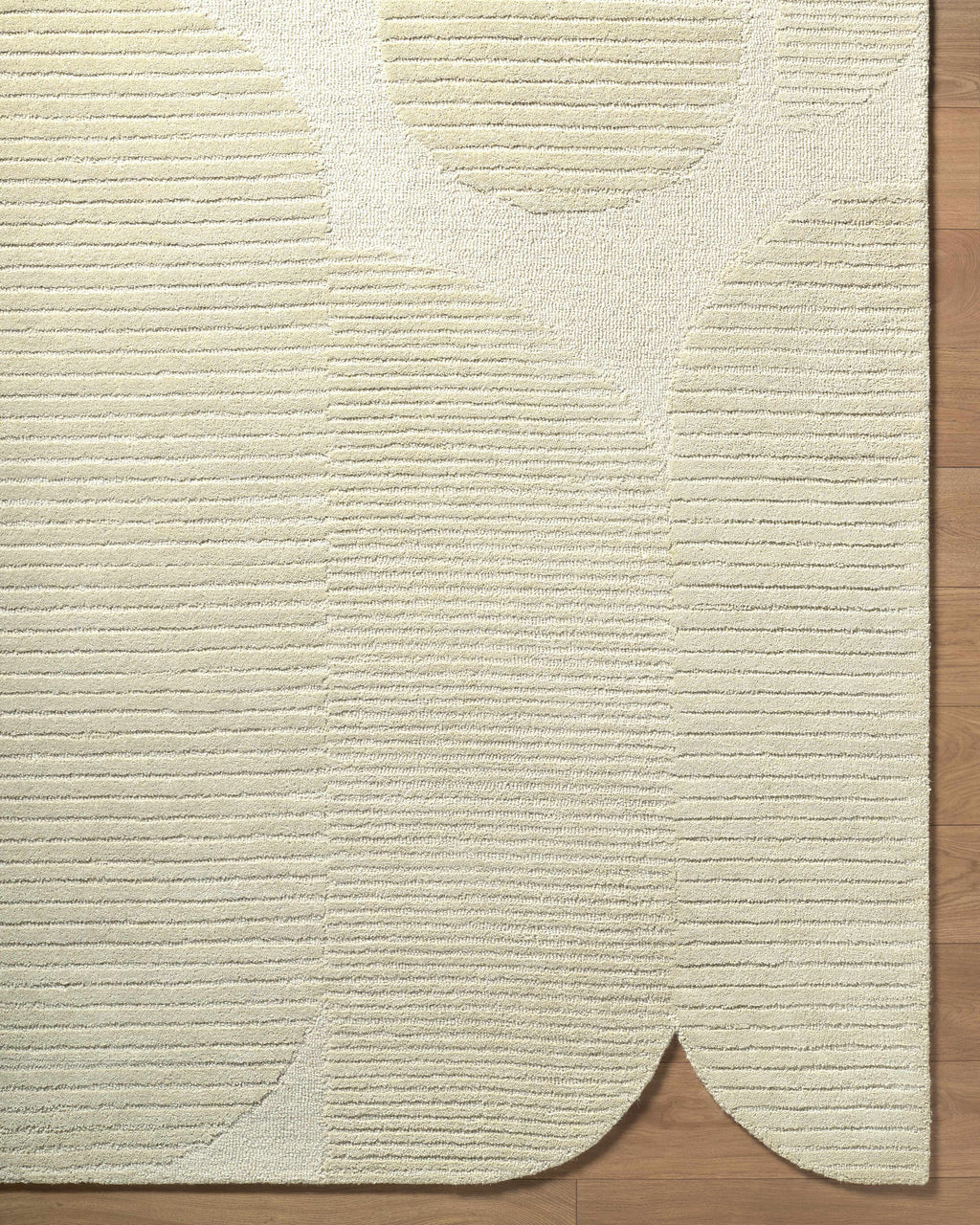 Ecrru Abstract Modern Hand Tufted Wool Area Rug