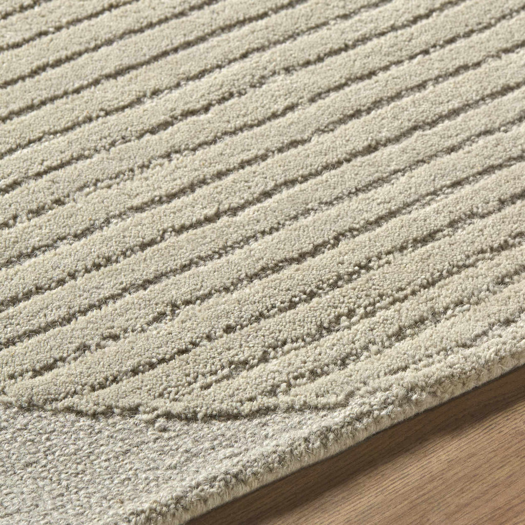 Ecrru Abstract Modern Hand Tufted Wool Area Rug