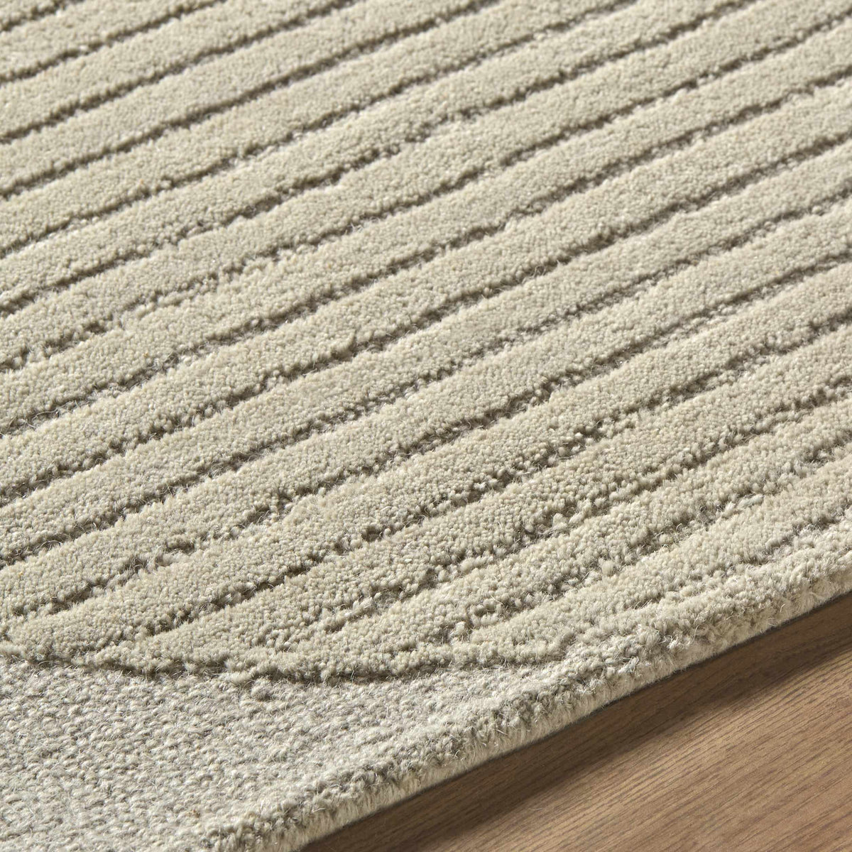 Ecrru Abstract Modern Hand Tufted Wool Area Rug