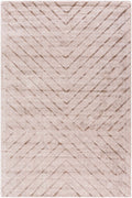 Tavran Taupe Subtle Linear Texture Cottage Farmhouse Viscose Handmade Area Rug - Clearance